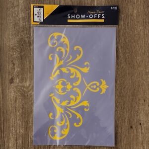 Show-Offs Yellow Decorative Stencil